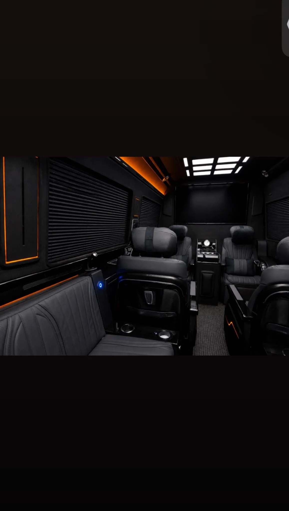 Zeus VIP Transfer sprinter iç mekan