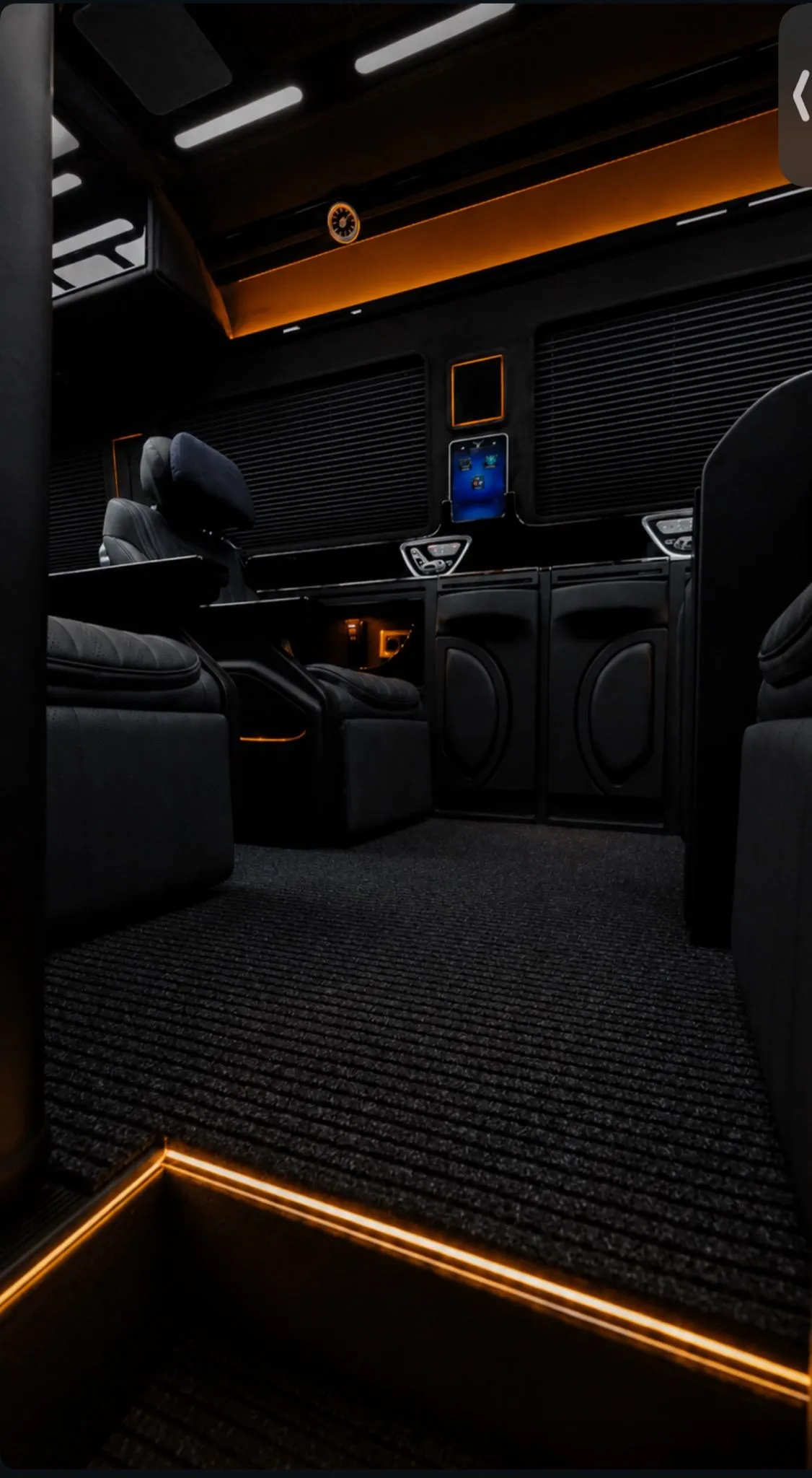 Zeus VIP Transfer sprinter iç mekan
