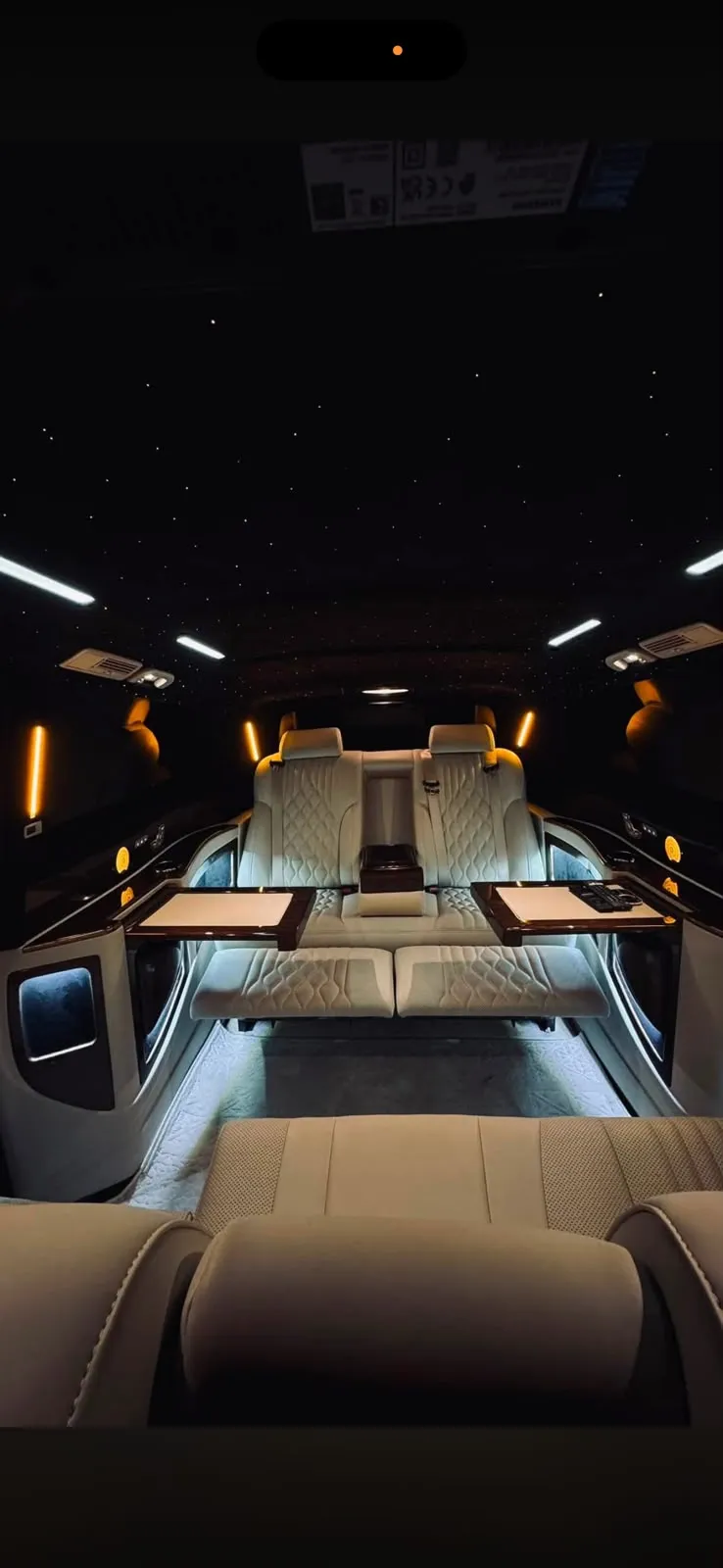 Zeus VIP Transfer sprinter iç mekan